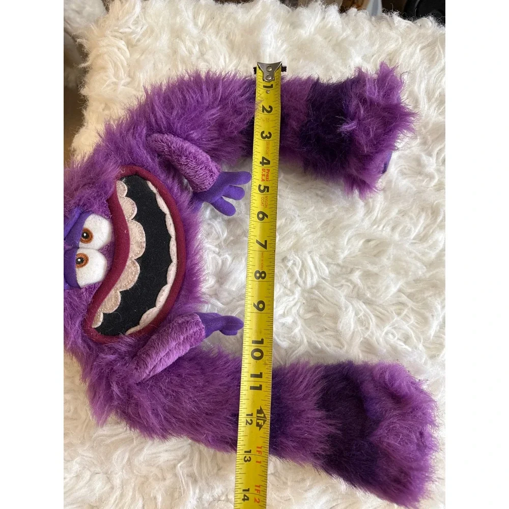 Disney Store Monsters University Art Plush Purple Striped 14 Inch Oozma Kappa